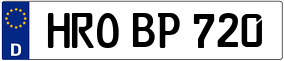 Trailer License Plate